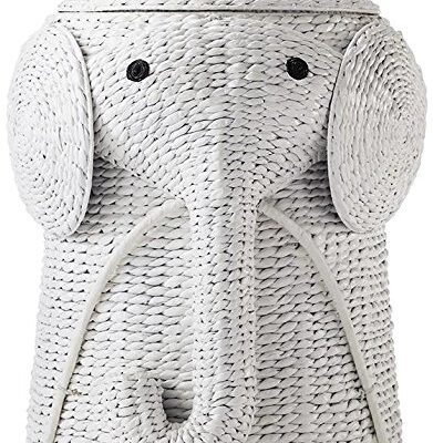 Animal Bathroom Hamper, 20"Hx16"Wx17"D, WHITE